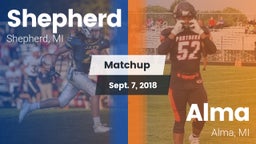 Matchup: Shepherd  vs. Alma  2018