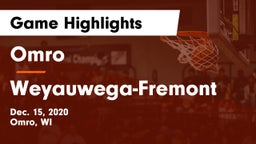 Omro  vs Weyauwega-Fremont  Game Highlights - Dec. 15, 2020