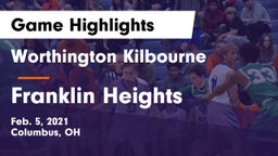 Worthington Kilbourne  vs Franklin Heights  Game Highlights - Feb. 5, 2021