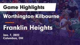 Worthington Kilbourne  vs Franklin Heights  Game Highlights - Jan. 7, 2022