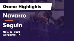 Navarro  vs Seguin  Game Highlights - Nov. 23, 2020