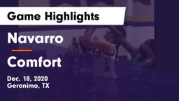Navarro  vs Comfort  Game Highlights - Dec. 18, 2020