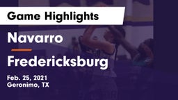 Navarro  vs Fredericksburg  Game Highlights - Feb. 25, 2021