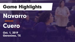 Navarro  vs Cuero  Game Highlights - Oct. 1, 2019