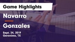 Navarro  vs Gonzales  Game Highlights - Sept. 24, 2019