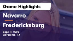 Navarro  vs Fredericksburg  Game Highlights - Sept. 4, 2020