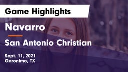 Navarro  vs San Antonio Christian  Game Highlights - Sept. 11, 2021
