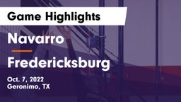 Navarro  vs Fredericksburg  Game Highlights - Oct. 7, 2022