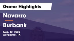 Navarro  vs Burbank  Game Highlights - Aug. 12, 2023