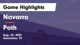 Navarro  vs Poth  Game Highlights - Aug. 22, 2023