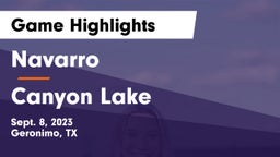 Navarro  vs Canyon Lake  Game Highlights - Sept. 8, 2023