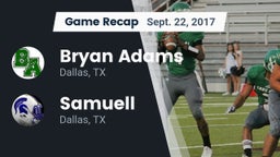Recap: Bryan Adams  vs. Samuell  2017