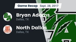 Recap: Bryan Adams  vs. North Dallas  2017