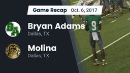 Recap: Bryan Adams  vs. Molina  2017