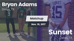 Matchup: Bryan Adams vs. Sunset  2017