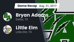 Recap: Bryan Adams  vs. Little Elm  2017