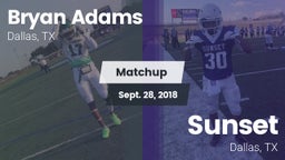 Matchup: Bryan Adams vs. Sunset  2018