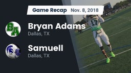 Recap: Bryan Adams  vs. Samuell  2018