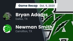 Recap: Bryan Adams  vs. Newman Smith  2020