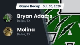 Recap: Bryan Adams  vs. Molina  2020