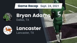 Recap: Bryan Adams  vs. Lancaster  2021