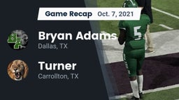 Recap: Bryan Adams  vs. Turner  2021