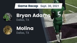 Recap: Bryan Adams  vs. Molina  2021