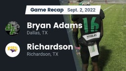 Recap: Bryan Adams  vs. Richardson  2022