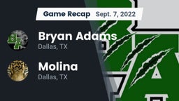 Recap: Bryan Adams  vs. Molina  2022