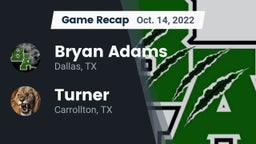 Recap: Bryan Adams  vs. Turner  2022
