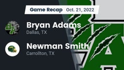 Recap: Bryan Adams  vs. Newman Smith  2022