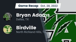 Recap: Bryan Adams  vs. Birdville  2022