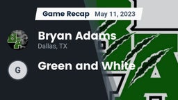 Recap: Bryan Adams  vs. Green and White 2023