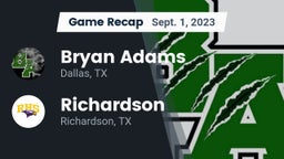 Recap: Bryan Adams  vs. Richardson  2023