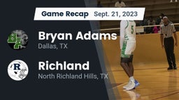 Recap: Bryan Adams  vs. Richland  2023