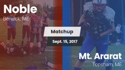 Matchup: Noble  vs. Mt. Ararat  2017