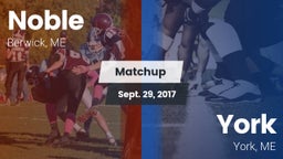 Matchup: Noble  vs. York  2017