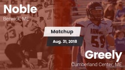 Matchup: Noble  vs. Greely  2018