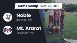 Recap: Noble  vs. Mt. Ararat  2018