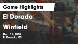 El Dorado  vs Winfield  Game Highlights - Dec. 11, 2018