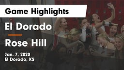 El Dorado  vs Rose Hill  Game Highlights - Jan. 7, 2020