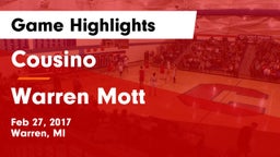 Cousino  vs Warren Mott  Game Highlights - Feb 27, 2017