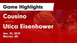 Cousino  vs Utica Eisenhower  Game Highlights - Jan. 22, 2019