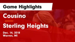 Cousino  vs Sterling Heights  Game Highlights - Dec. 14, 2018