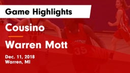 Cousino  vs Warren Mott  Game Highlights - Dec. 11, 2018