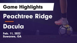 Peachtree Ridge  vs Dacula  Game Highlights - Feb. 11, 2022