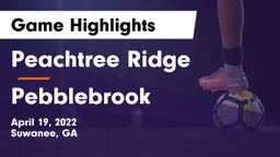 Peachtree Ridge  vs Pebblebrook  Game Highlights - April 19, 2022