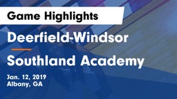 Deerfield-Windsor  vs Southland Academy Game Highlights - Jan. 12, 2019