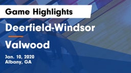 Deerfield-Windsor  vs Valwood  Game Highlights - Jan. 10, 2020