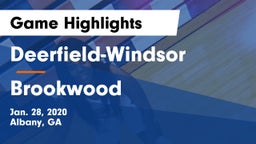 Deerfield-Windsor  vs Brookwood  Game Highlights - Jan. 28, 2020